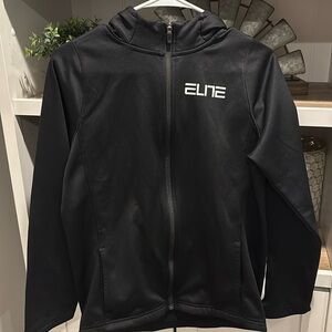 Nike Elite Dri-Fit, black,  full zip , hooded sweatshirt. Size Kids XL